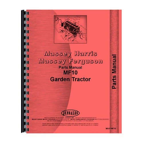 Parts Manual fits Massey Ferguson 10 Parts Manual fits Massey Ferguson 10