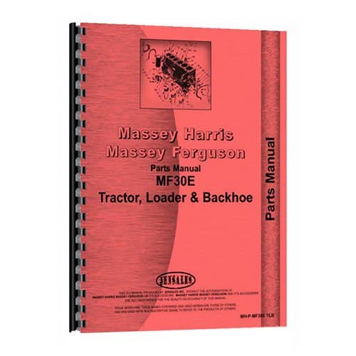 Parts Manual fits Massey Ferguson 30E 30E Parts Manual fits Massey Ferguson 30E 30E