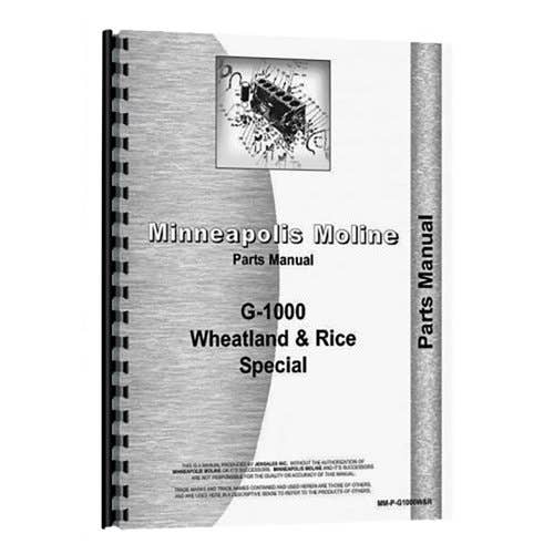 185366 | Parts Manual | Minneapolis Moline G1000 |