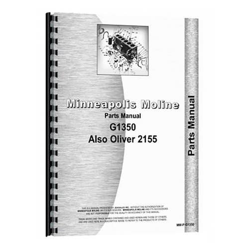 Parts Manual fits Minneapolis Moline G1350 Parts Manual fits Minneapolis Moline G1350
