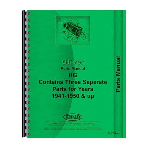 184675 | Parts Manual | Oliver HG HG |