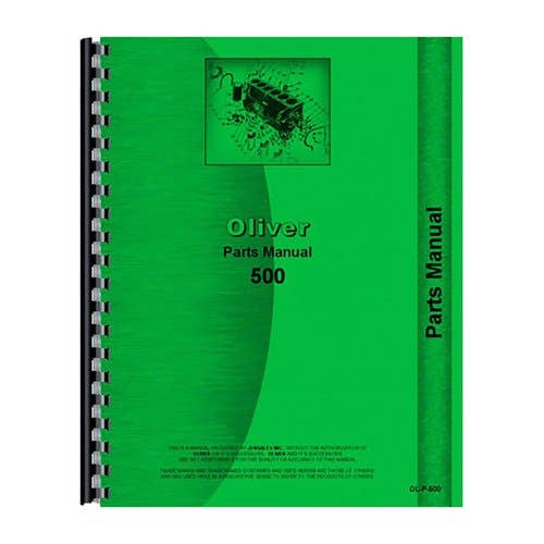 Parts Manual fits Oliver 500 Parts Manual fits Oliver 500