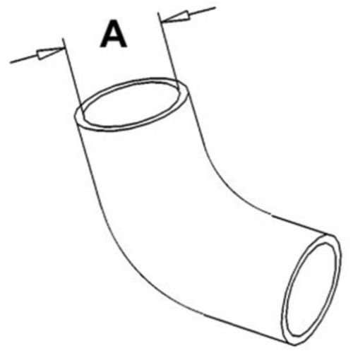 159373 | Radiator Hose - Upper | Massey Ferguson 2775 2805 |  | A-3039214M1