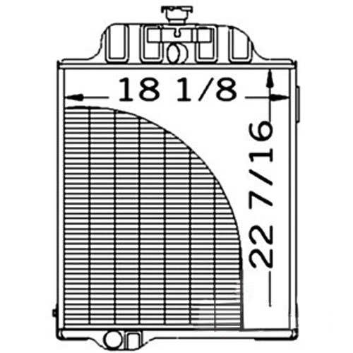 Radiator fits John Deere 500C 510 500C 510 AT58449 Radiator fits John Deere 500C 510 500C 510 AT58449