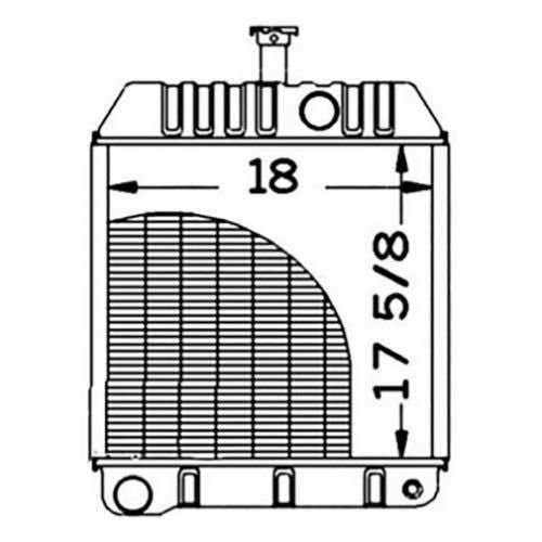 119584 | Radiator | Massey Ferguson 40B 40B 50C 50C 50D 50D |  | 579010M92