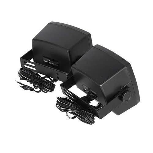 157185 | Radio Speakers in Weatherproof Black Housings | 4" | Set of 2 |