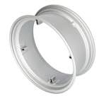 103717 | Rear Rim - 10" x 24" | Rectangular 4 Loop Style | Silver | Clamps | Allis Chalmers B C IB | International | Farmall | IH A B Super A 100 130 140 140 240 240 284 |