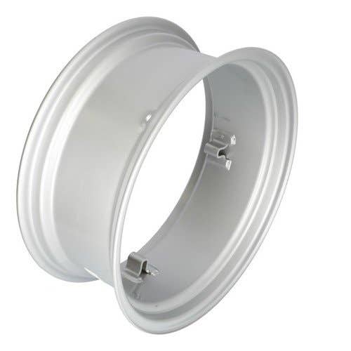 103717 | Rear Rim - 10" x 24" | Rectangular 4 Loop Style | Silver | Clamps | Allis Chalmers B C IB | International | Farmall | IH A B Super A 100 130 140 140 240 240 284 |