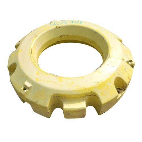 405981 | Rear Wheel Weight | John Deere 4055 4255 4455 4555 4560 4755 4760 4955 4960 6110M 6120M 6120R 6130M 6130R 6140J 6140M 6140R 6145M 6145R 6150M 6150R 6155J 6155M 6155R 6165J 6170M 6170R 6175M 6175R 6180J 6190R 6195M 6195R 6210 6210R |  | R111012