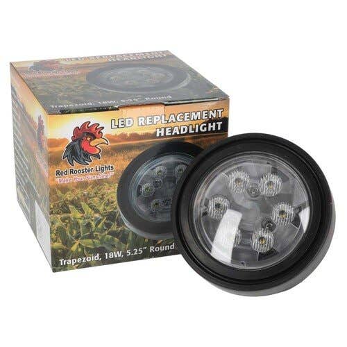 Red Rooster® LED Replacement Headlight - 18W 5.25 Red Rooster® LED Replacement Headlight - 18W 5.25