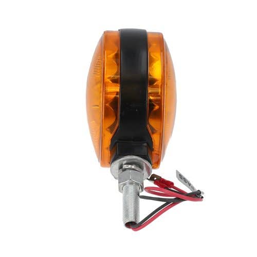 122129 | Red Rooster® LED Safety Warning Light - 12V | 2 Wire | Double Sided Amber | Round |