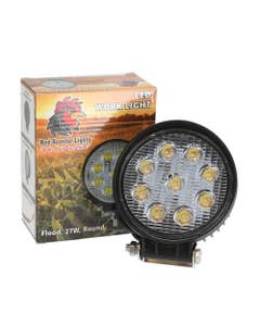 127075 | Red Rooster® LED Work Light - 27W | 4.33" Round | Flood Beam |