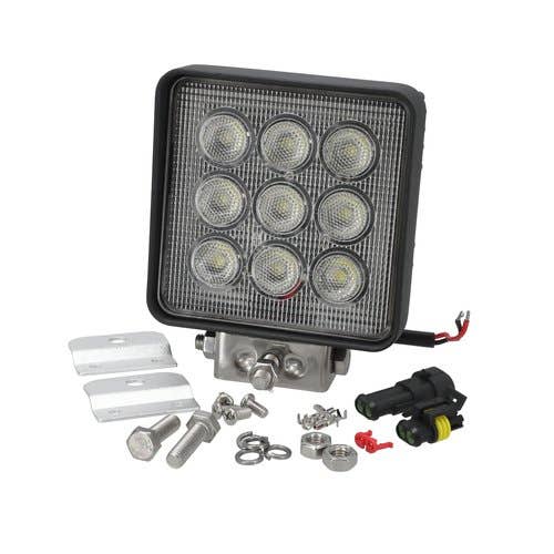 127072 | Red Rooster® LED Work Light - 27W | Square | Flood Beam |