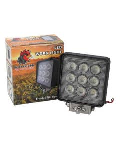 127072 | Red Rooster® LED Work Light - 27W | Square | Flood Beam |
