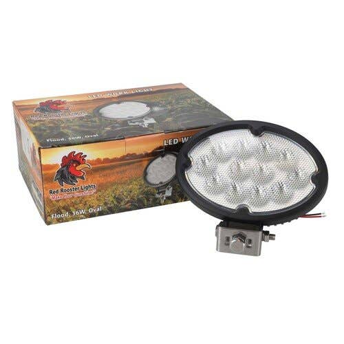127079 | Red Rooster® LED Work Light - 36W | 7" Oval | Flood Beam |