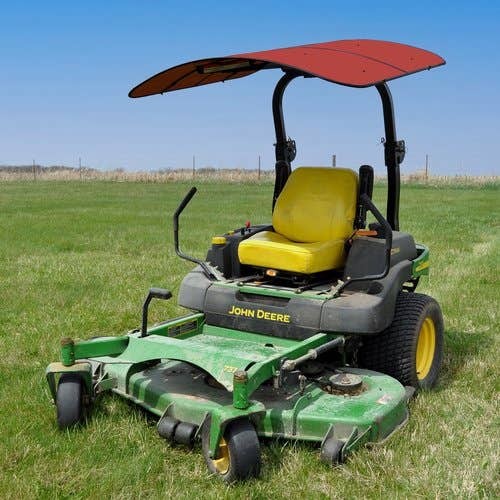 135081 | Red Rooster® Tractor & Mower Sun Shade Canopy - Adjustable | ROPS Mount - 48"x52" - Red | sunshade | sun shade |