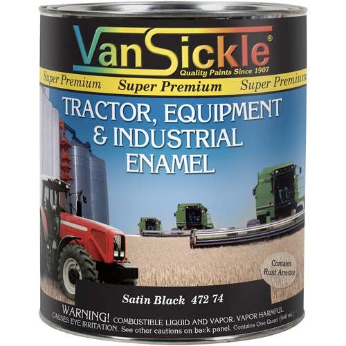 100254 | Satin Black Tractor Paint | Quart |