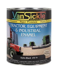 100254 | Satin Black Tractor Paint | Quart |