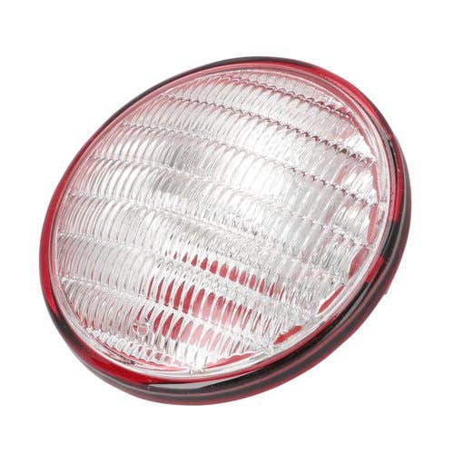 Sealed Beam Light Bulb - 12V Trapezoid Beam Combination Rear Lamp w/ Transparent Red Background fits John Deere 300 302 fits International 371461R92