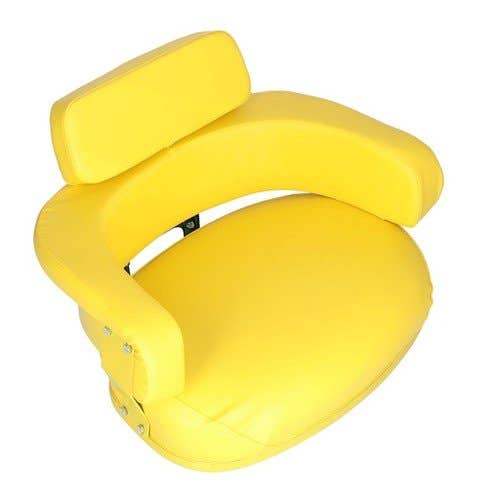 Seat Assembly 3 Piece Set with Hardware Vinyl Yellow fits John Deere 2510 2520 3010 3020 4000 4010 4020 4030 4230 4320 4430 4520 4630 7520 TY24856