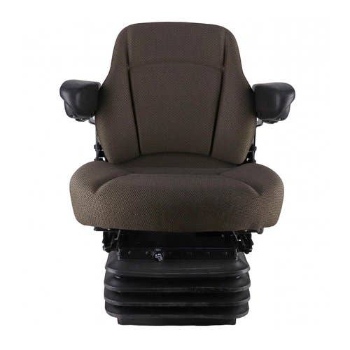 176836 | Seat Assembly - Air Suspension with Armrests | Mid Back | Fabric | Brown | John Deere 7200 7210 7220 7400 7410 7600 7610 7700 7710 7720 7800 7810 7820 8100 8110 8200 8210 8300 8310 8400 8410 |