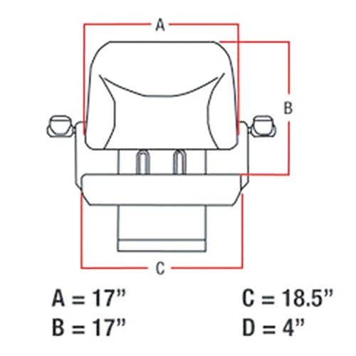 113009 | Seat Assembly | "Big Boy" | Vinyl | Blue | New | Universal |