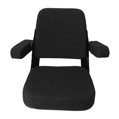 Seat Assembly Comfort Classic Fabric Black fits Case 480C 480D 480E 480F 480FLL 480LL 580C 580D 580SD 584D 585D 586D fits Allis Chalmers fits Bobcat 