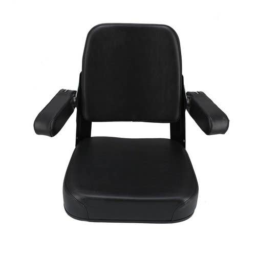Seat Assembly Comfort Classic Vinyl Black fits Case 480C 480D 480E 480F 480FLL 480LL 580C 580D 580SD 584D 585D 586D fits Allis Chalmers fits Bobcat 