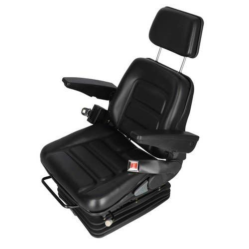 111929 | Seat Assembly | Full Adjustment with Suspension | Vinyl | Black | New | Universal |
