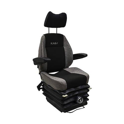 Seat Assembly Grey/Black Cloth fits John Deere 120C 160C LC 200CLC 230CLC 270CLC 370C 450C 450CLC 120C 160C LC 200CLC 230CLC 270CLC 370C 4458290R