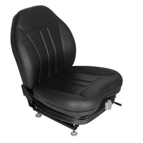 101396 | Seat Assembly - High Back Industrial Suspension | Slide Track | Black Vinyl | John Deere 240 250 260 270 280 313 315 |  | AT315073 | 87019264 | AT327447 | AT344971 | AT347476 | AT361224 | KV24167 | 86610722 | 86575476 | 87019265 | 87019258