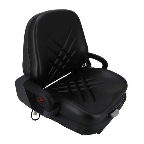 155444 | Seat Assembly - Mechanical Suspension | Low Profile | Black | Vinyl |