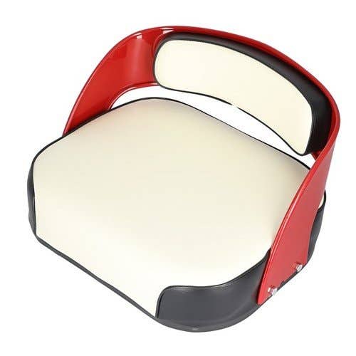 101259 | Seat Assembly - Restoration Quality | Vinyl | White with Black Trim | International | Farmall | IH 460 560 660 |  | 372753R91
