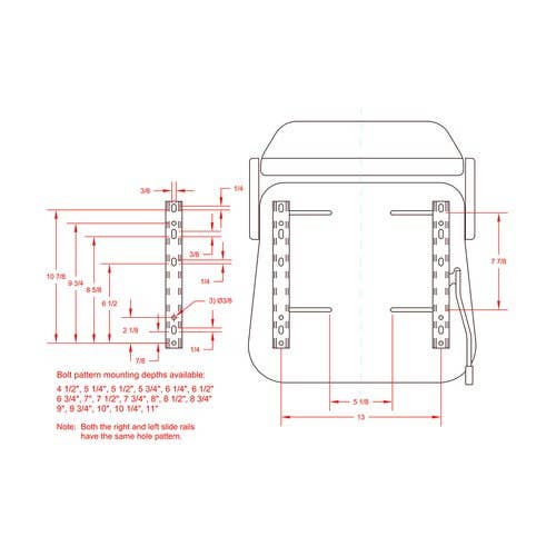 101387 | Seat Assembly | Universal | Vinyl | Black |