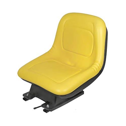 176317 | Seat Assembly | Vinyl | Yellow | John Deere GT235 GT235 GX345 GX355 LX266 LX279 LX288 325 332 345 345 355D |  | AM131801