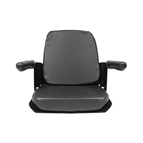172504 | Seat Assembly with Flip-Up Armrest | Vinyl | Black | Allis Chalmers 4W-220 4W-305 170 175 180 185 190 200 210 840 840 7000 7010 7020 7030 7040 7045 7050 7060 7080 7580 8010 8030 8050 8070 8550 | Case 200 480B 480B 580B 580B 730 740 870 930 |