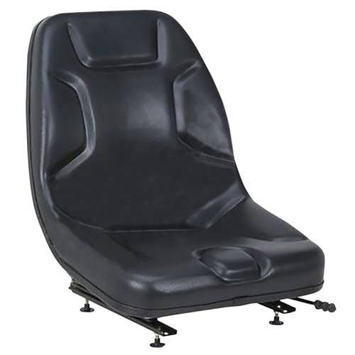 Seat Assembly with Rails Large Bucket Black Vinyl fits Case fits Massey Ferguson fits Caterpillar fits Ford fits Allis Chalmers fits Bobcat fits Gehl Seat Assembly with Rails Large Bucket Black Vinyl fits Case fits Massey Ferguson fits Caterpillar fits Ford fits Allis Chalmers fits Bobcat fits Gehl