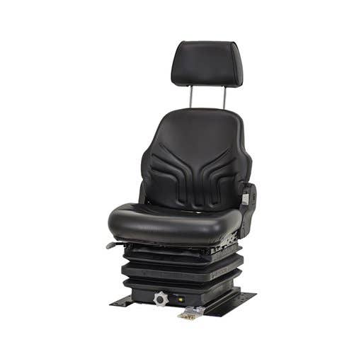 Seat Assembly with Suspension and Headrest Vinyl Black fits Case 550H 650H 650K 750K 750L 850H 850K 850L 1150H 550H 650K 750K 750L 850H 850K 359121A1