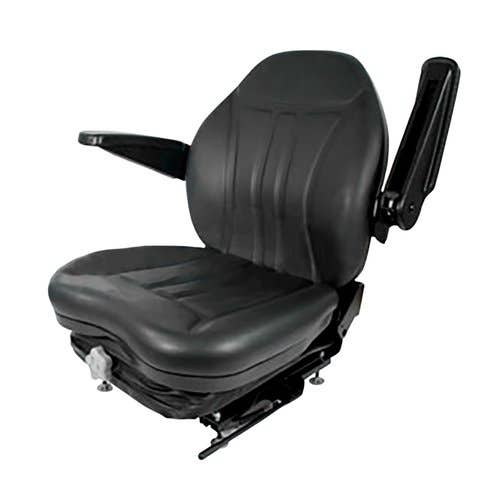 Seat Assembly with Suspension Black Vinyl fits John Deere fits New Holland fits Case fits Caterpillar fits Kubota fits Bobcat fits Gehl Seat Assembly with Suspension Black Vinyl fits John Deere fits New Holland fits Case fits Caterpillar fits Kubota fits Bobcat fits Gehl