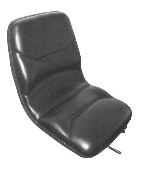 Seat - Contoured High Back Black Vinyl fits Case fits Ford fits Case IH 5250 5220 fits Allis Chalmers fits Bobcat 6563141 fits Cub Cadet fits Gleaner 