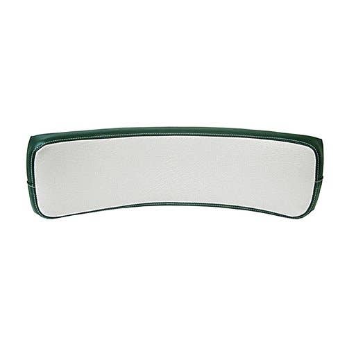 182156 | Seat Cushion Backrest with Wood Back - Vinyl | White/Green | Oliver 660 770 880 1550 1555 1600 1650 1655 1800 1850 1900 1950 |