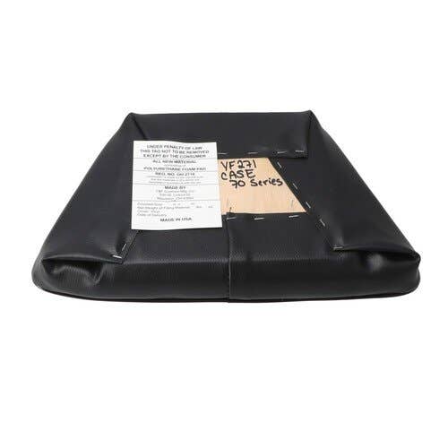 187226 | Seat Cushion Backrest with Wood Core - Upper | Vinyl | Black | Case 770 870 970 1070 1090 1170 1175 1270 1370 2470 2670 |