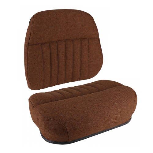 176993 | Seat Cushion Set - 2 Piece | Deluxe Style | Fabric | Brown | Gleaner R50 | International | Farmall | IH 786 886 986 1086 1420 1440 1460 1480 1486 1586 3088 3288 3488 3688 4386 4568 4586 4786 5088 5288 5488 | Massey Ferguson 4800 4840 4880 |