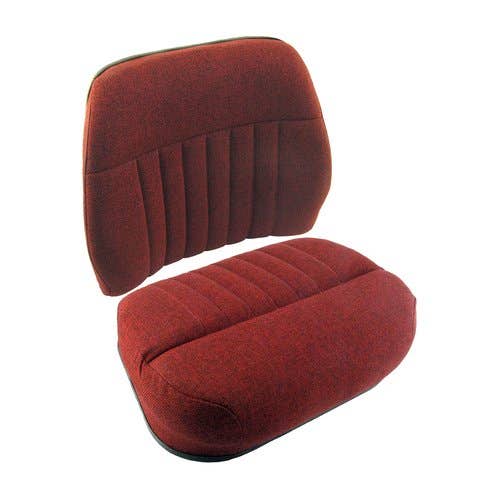 176996 | Seat Cushion Set - 2 Piece | Deluxe Style | Fabric | Red | International | Farmall | IH Hydro 186 786 886 986 1086 1486 1586 3088 3288 3488 3688 4366 4386 4568 4586 4786 5088 5288 5488 | White 8600 8800 8900 |