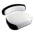 176990 | Seat Cushion Set - 2 Piece | Deluxe Style | Vinyl | Black/White | International | Farmall | IH 460 560 660 |