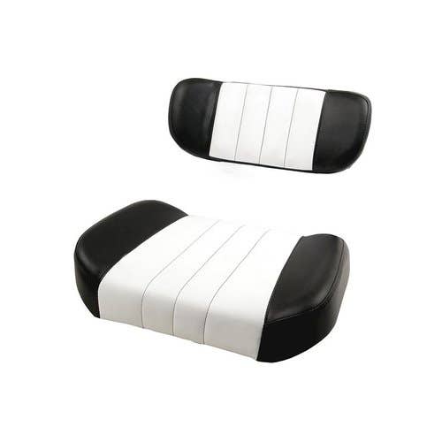 178470 | Seat Cushion Set - 2 Piece | Vinyl | Black and White | International | Farmall | IH 276 354 374 384 424 434 444 444 544 656 664 2424 2424 2544 2656 |