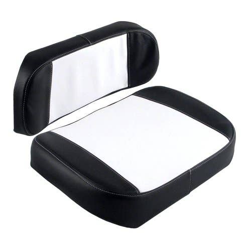 176988 | Seat Cushion Set - 2 Piece | Vinyl | Black/White | International | Farmall | IH 424 544 656 664 2424 2544 2656 |