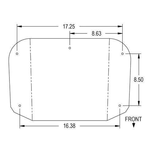 176988 | Seat Cushion Set - 2 Piece | Vinyl | Black/White | International | Farmall | IH 424 544 656 664 2424 2544 2656 |