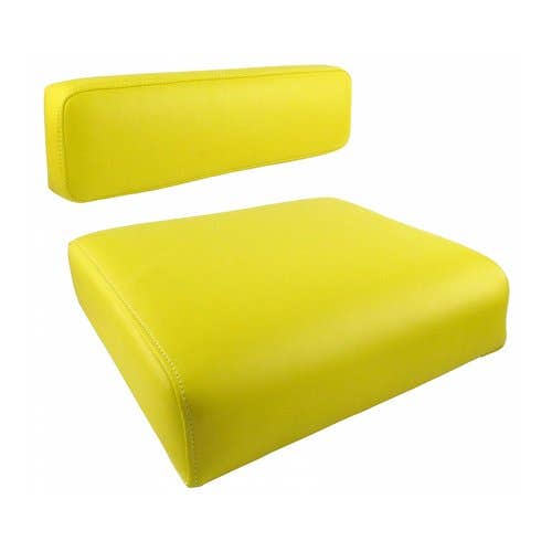 176887 | Seat Cushion Set | 2 Piece | Vinyl | Yellow | John Deere G M MT 40 320 330 420 430 435 440 1010 |