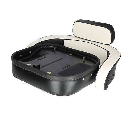 113002 | Seat Cushion Set - 3 Piece | Vinyl | White/Black | without Hardware | International | Farmall | IH Hydro 70 Hydro 86 Hydro 100 303 375 403 503 504 544 615 656 666 686 706 756 766 806 815 826 856 |  | 1999435C1 | 380680R94 | 387174R92 | 387177R92